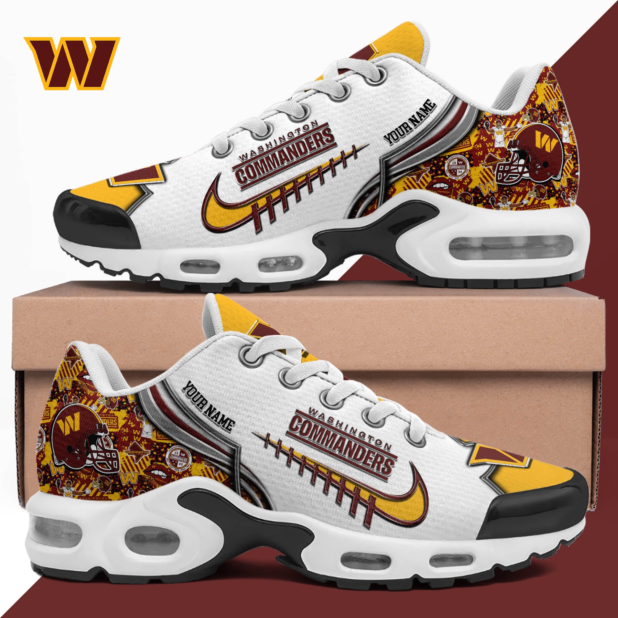 Washington Commanders TN Shoes 2026 Version Custom Your Name 642