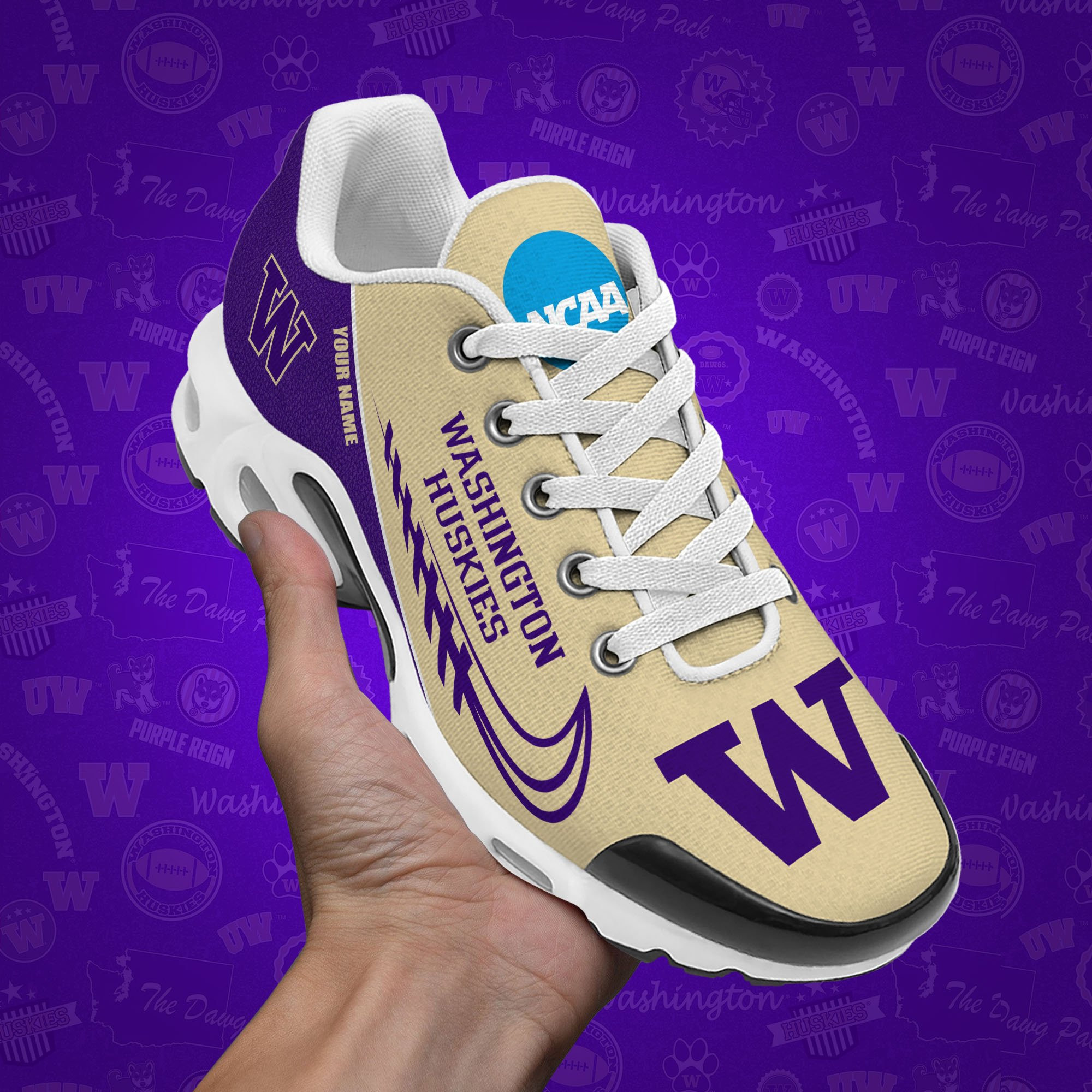 Washington Huskies TN Shoes Custom Your Name 514