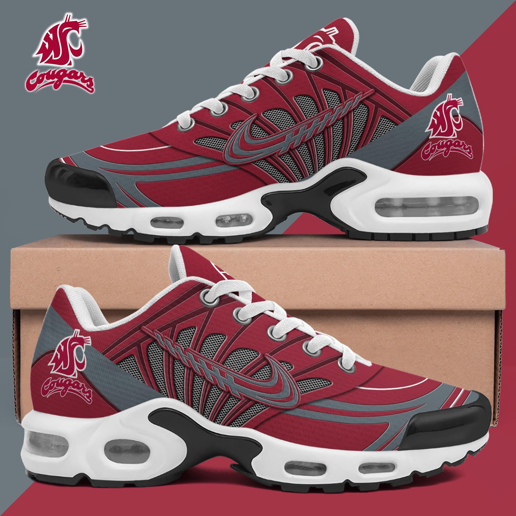 Washington State Cougars TN Shoes 2026 Version Custom Name 135