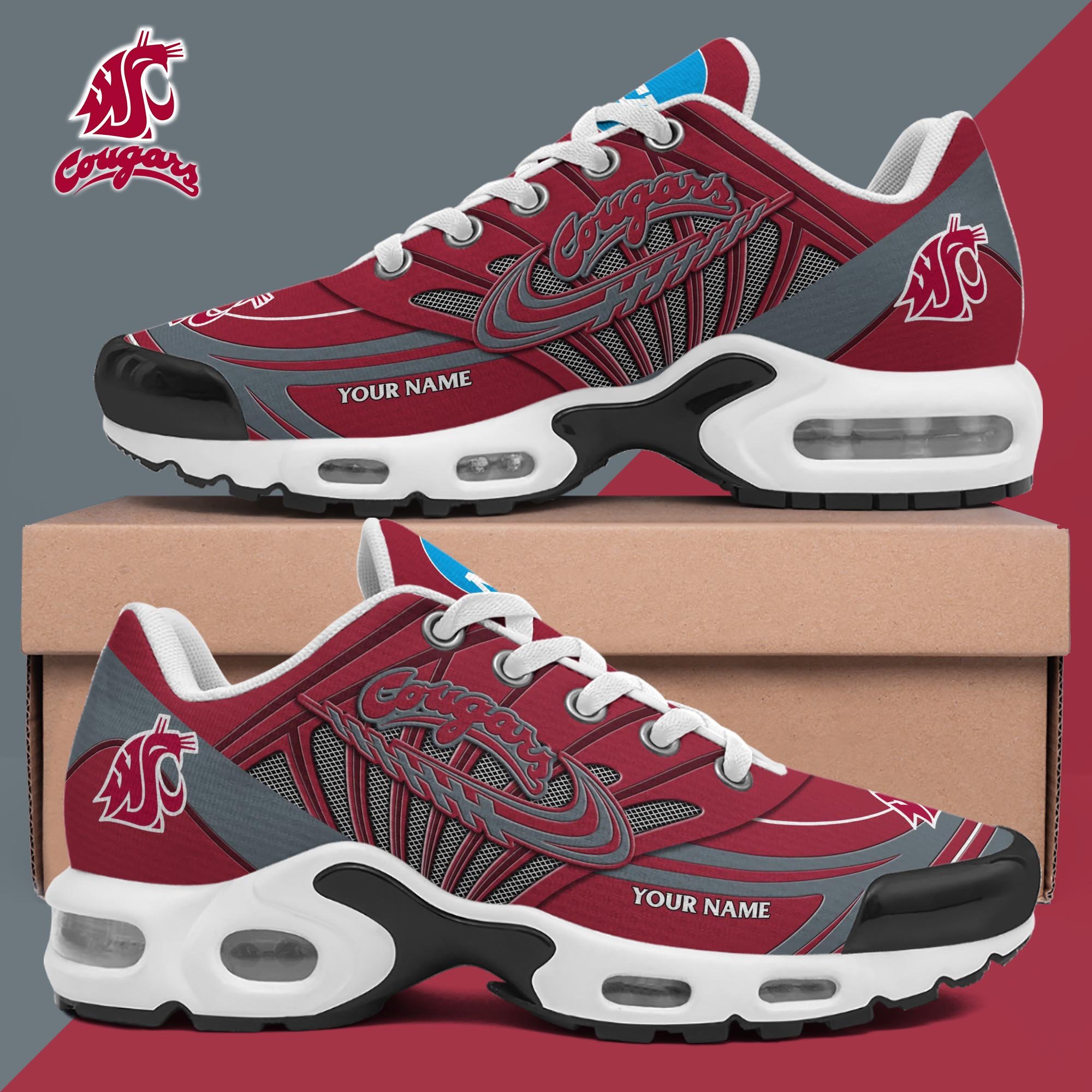 Washington State Cougars TN Shoes 2026 Version Custom Your Name 