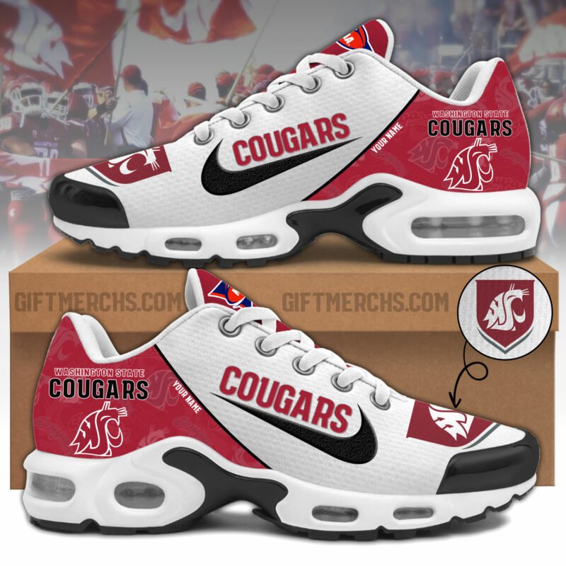 Washington State TN Shoes 2026 Version Custom Name, Shoes For Sport Fan, Sport Gifts PH270