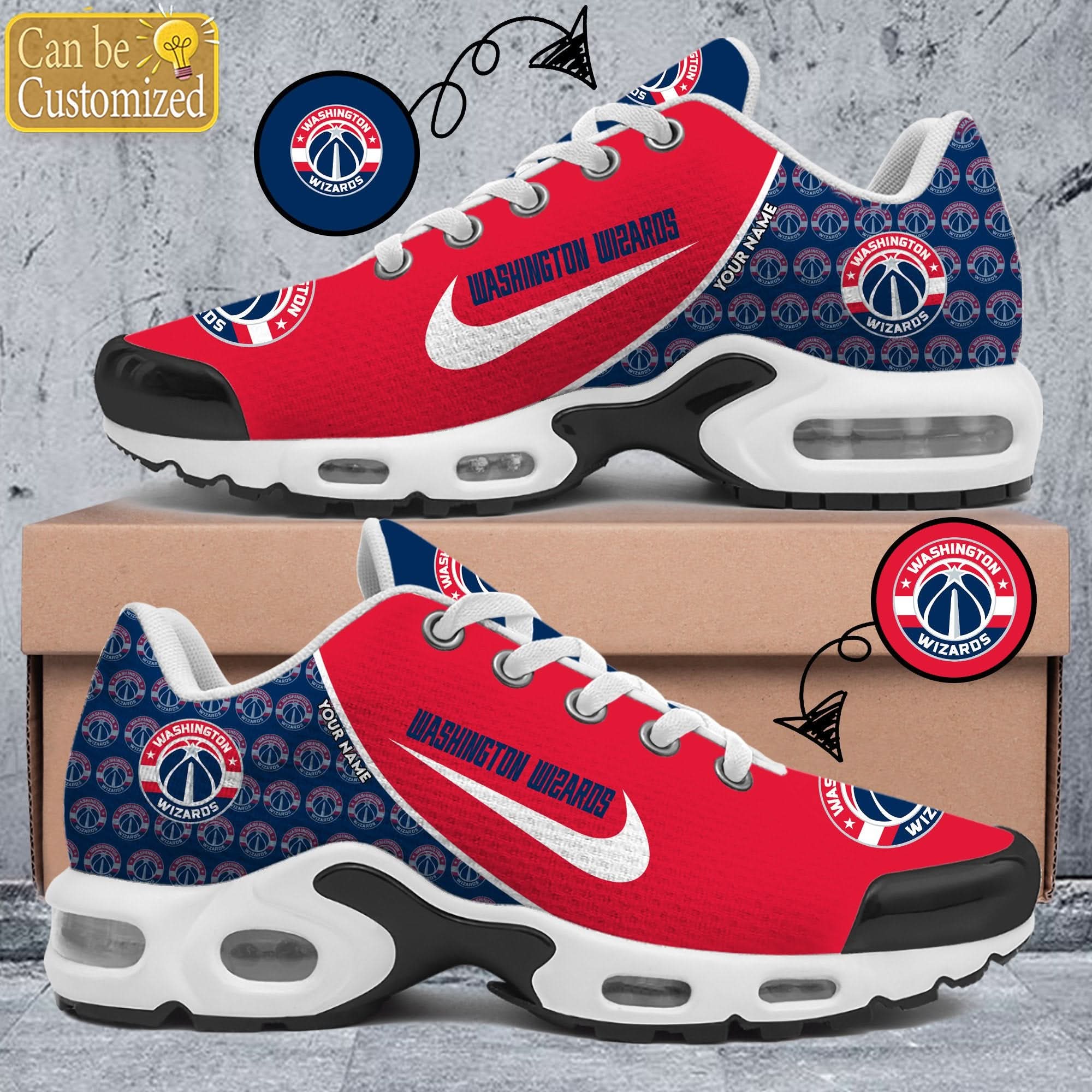 Washington Wizards Premium A951 Limited Shoes Personalized
