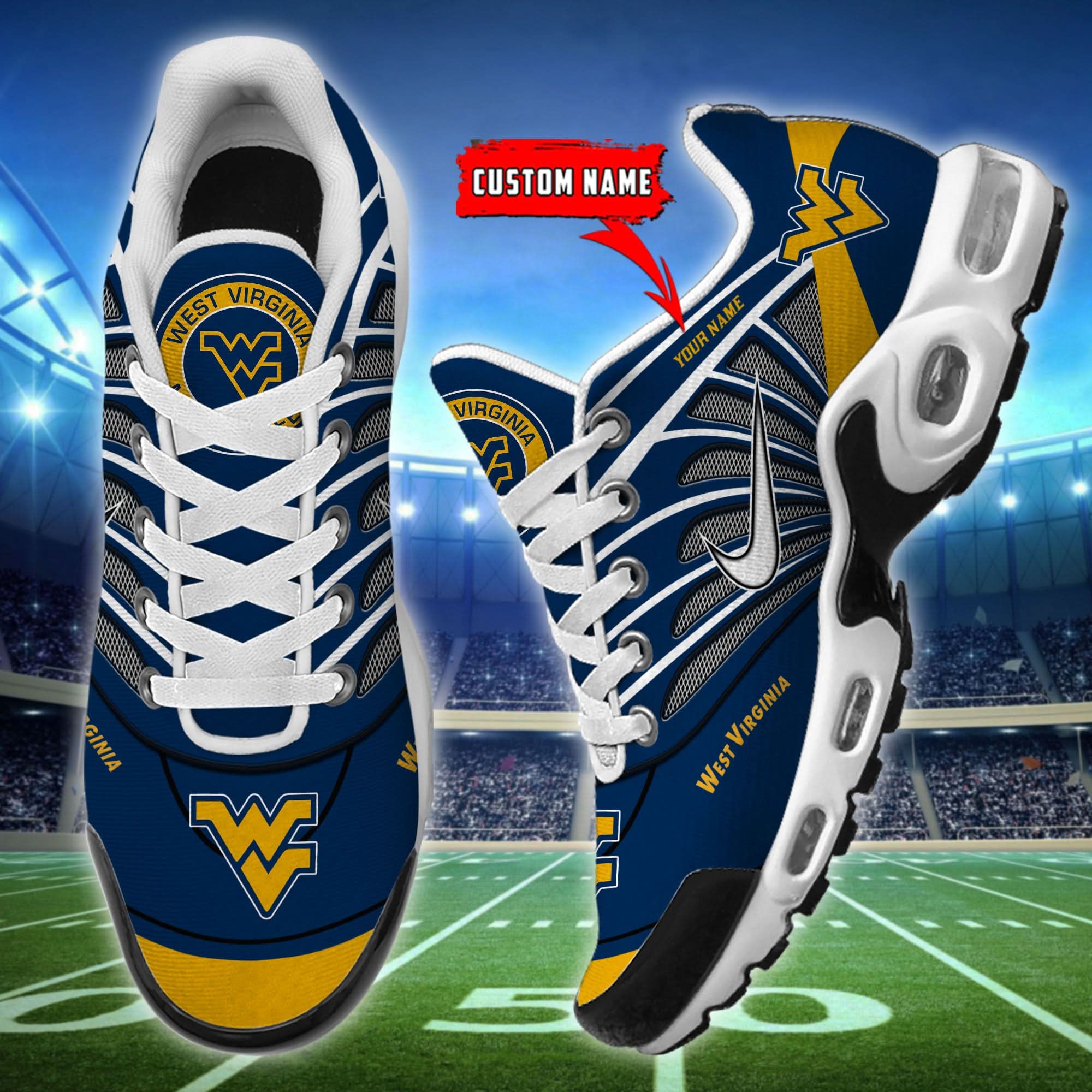west virginia mountaineers air max plus shoes limited 4056 1yr3f