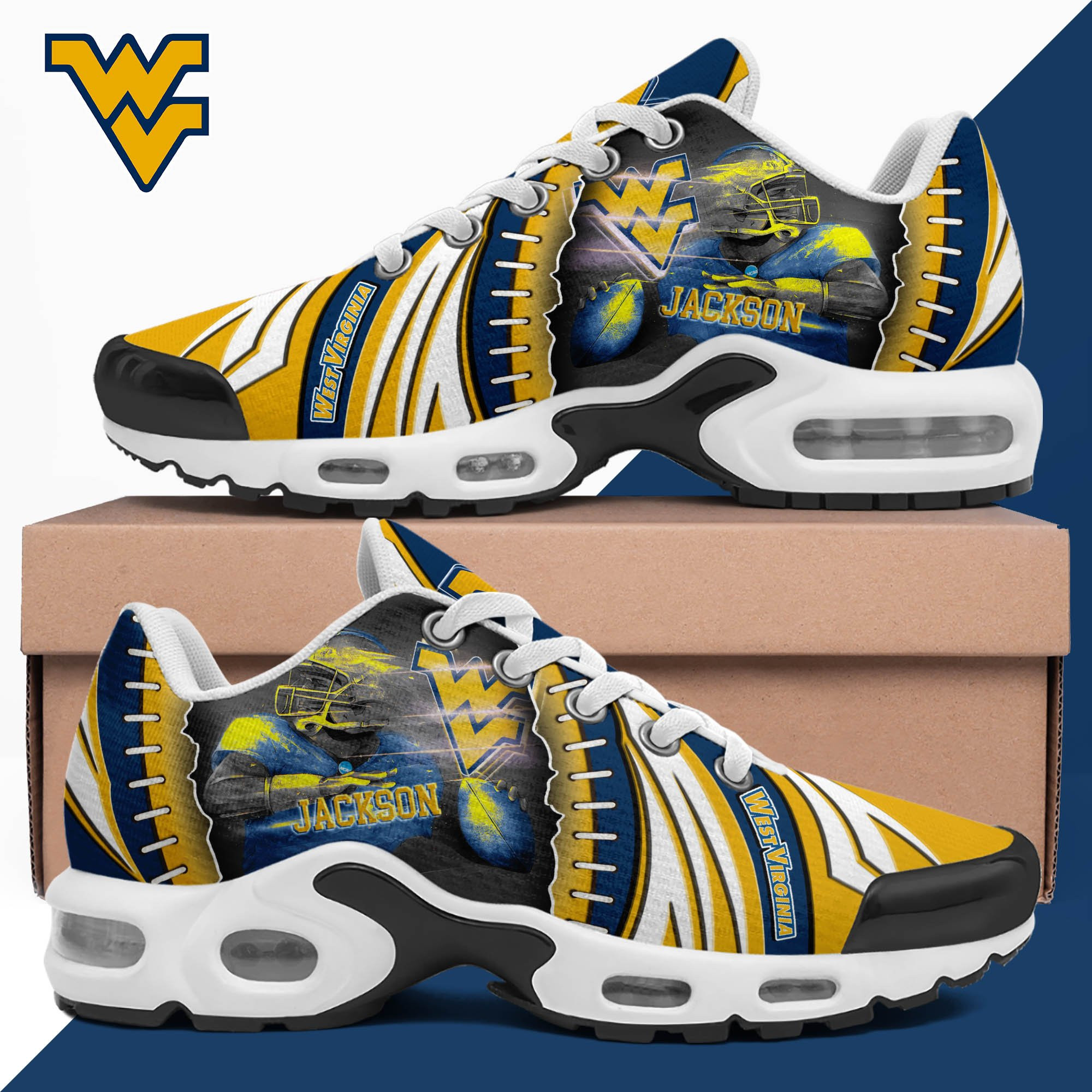 West Virginia Mountaineers TN Shoes 2026 Version Custom Your Name 919