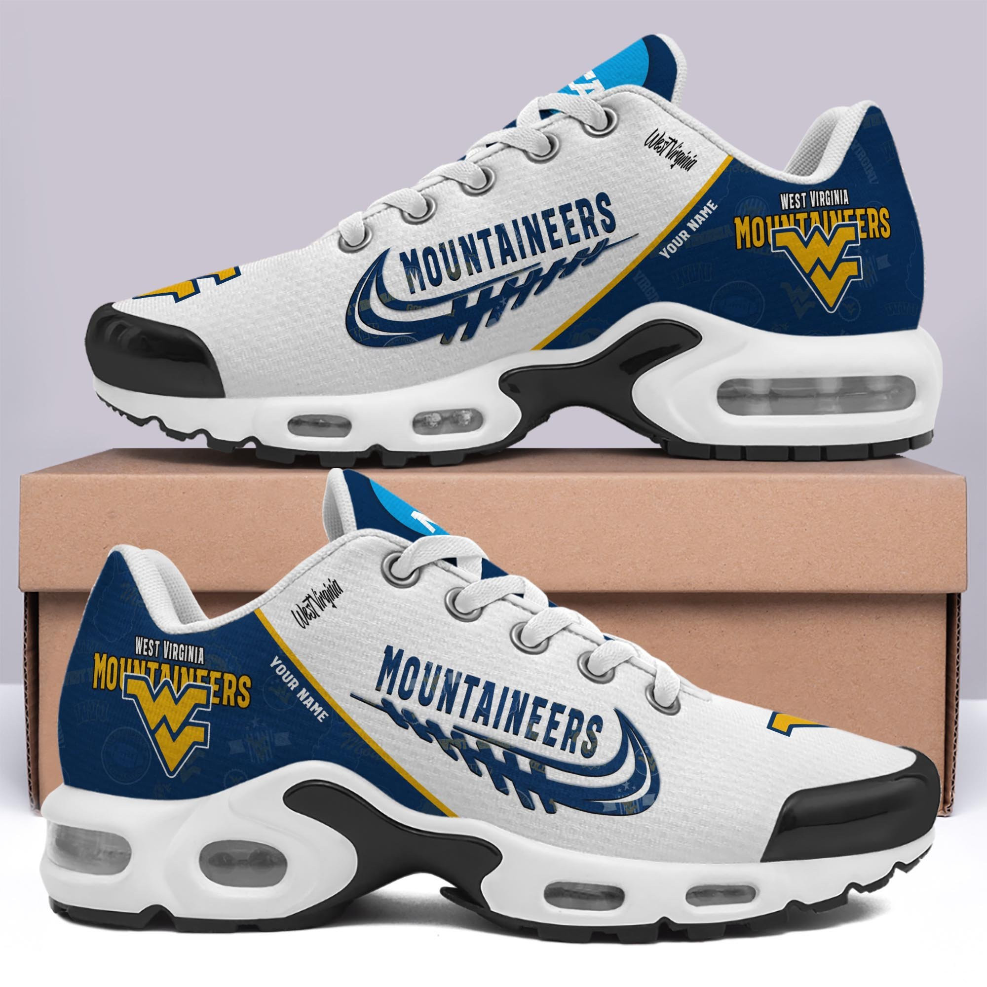 West Virginia Mountaineers TN Shoes Custom Your Name 2026 Version 203