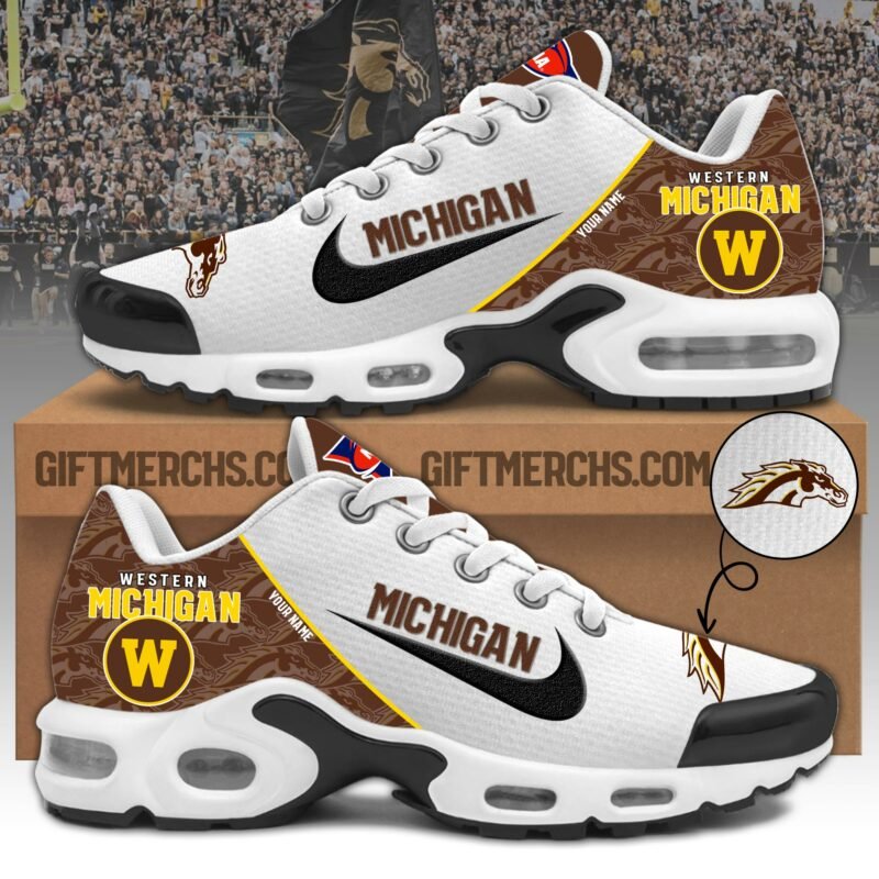 Western Michigan TN Shoes 2026 Version Custom Name, Shoes For Sport Fan, Sport Gifts PH270