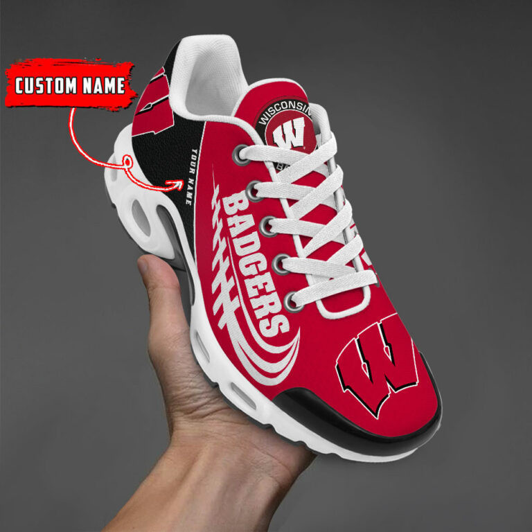 Wisconsin Badgers TN Air Max Plus Shoes Sneakers For Men And Women
