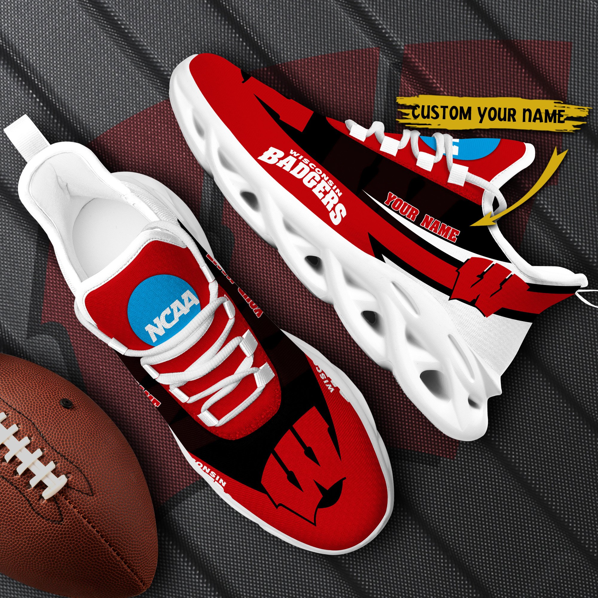 Wisconsin Badgers White Max Soul Shoes 2026 Versions Custom Your Name, Sports Gift For Fan PH019 wisconsin badgers white max soul shoes 2026 versions custom your name sports gift for fan ph019 4816 zngps